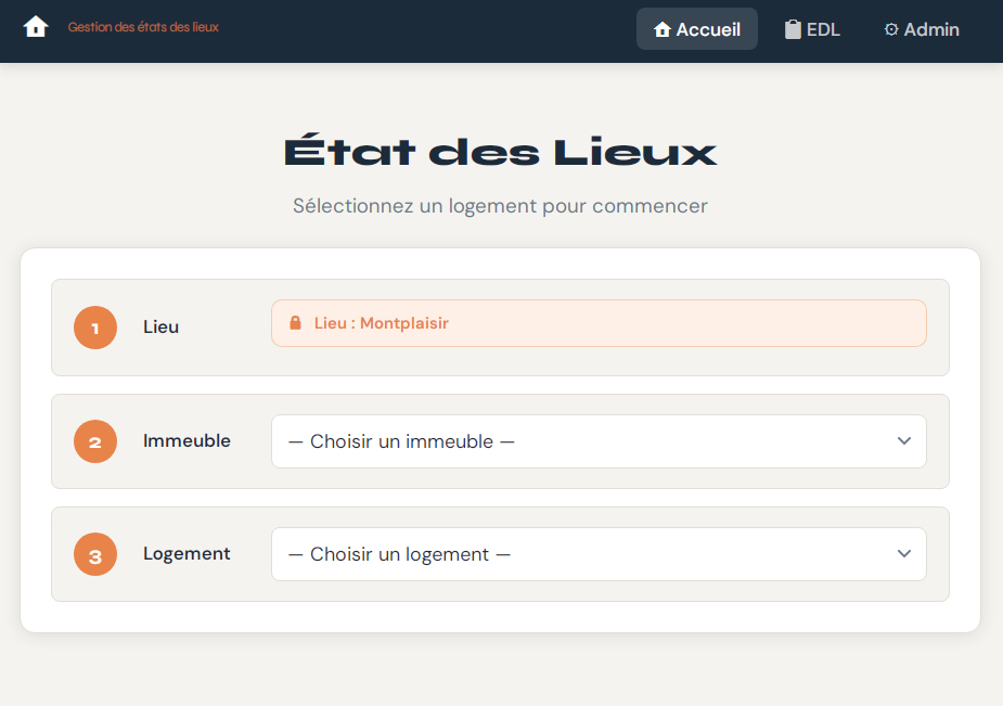 Création d'une Solution de Gestion d'états des Lieux